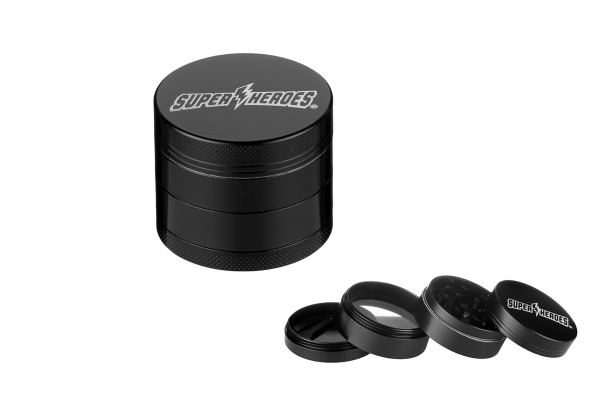 Super Heroes Ceramic Grinder Pollinator 4 part ø 50mm schwarz